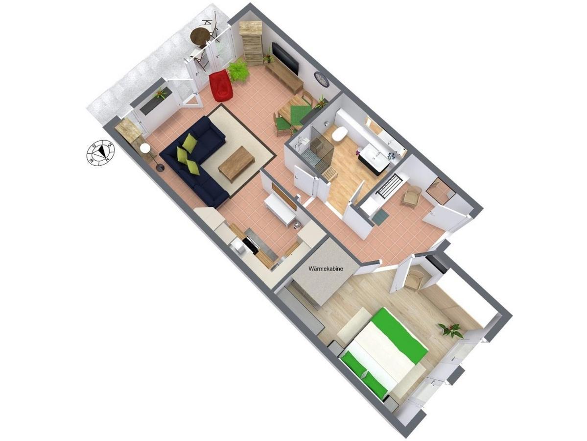 Parkresidenz Am Hafen Wohnung Hf 11 - Meerzeit 青斯特 外观 照片